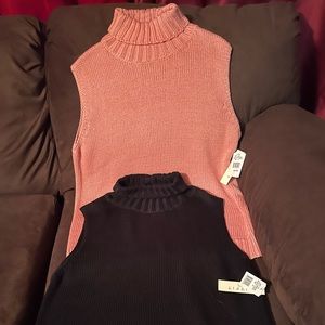 2 - women’s XL sleeveless sweaters. Both new with tags.